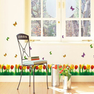 สติ๊กเกอร์ติดผนัง wall sticker pvc ต้นไม้ ดอกไม้ ลายนก ทะเล สติ๊กเกอร์แต่งบ้าน สติกเกอร์แต่งห้อง วอลเปเปอร์ AY7121