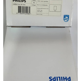 ยกกล่อง 10 อัน หน้ากาก Philips 1ช่อง 2ช่อง 3ช่อง หน้ากากกราวเดี่ยว ของแท้ รุ่นใหม่ สำหรับใส่สวิทซ์ ปลั๊ก 1กล่อง มี10 อัน
