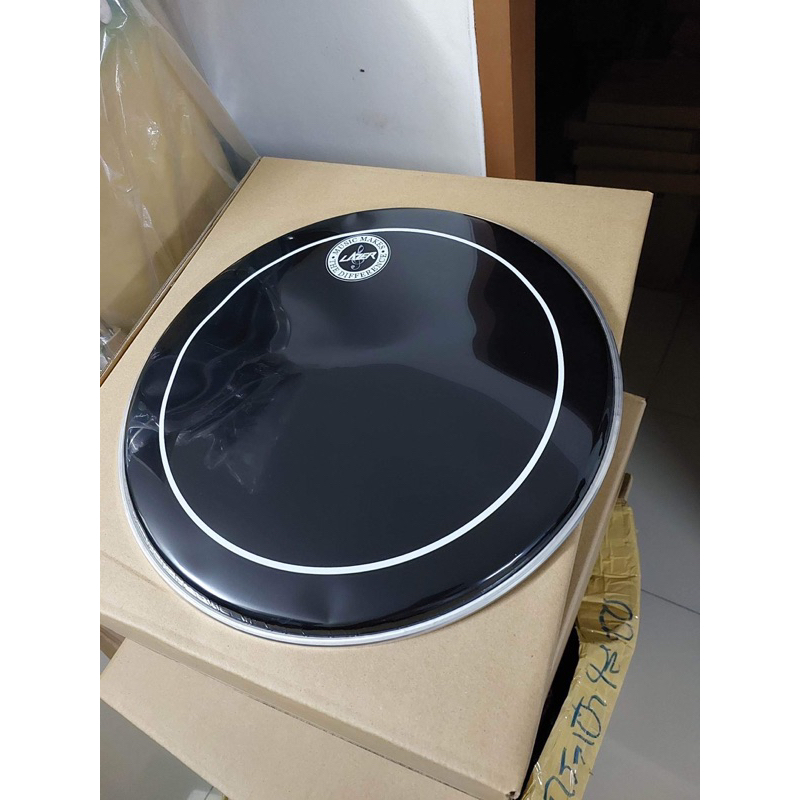 หนังกลอง ขนาด13นิ้วแบบสีดำ1ชั้นใส่กลองชุดใส่ได้ทั้งหนังบนและล่างราคา1ผืน