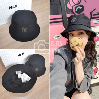 💥รุ่นใหม่💥 MLB Nylon/seambol bucket hat NY หมวกบักเก็ต หมวกปีกกว้าง ไนลอน ผ้าร่ม สีขาว/สีดำ/สีเบจ/สีเขียว/สีม่วง