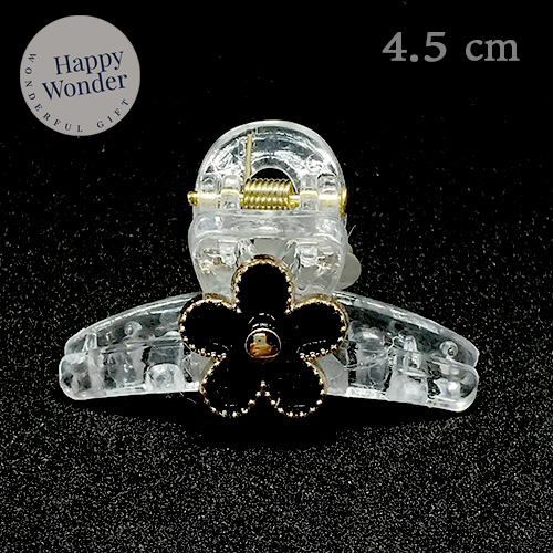 กิ๊บหนีบผม ครึ่งศีรษะ หนีบข้าง หนีบหน้าม้า ขนาด 4.5 cm ประดับเพชร หรูหรา ทรงหางปลา - รูปที่ 3