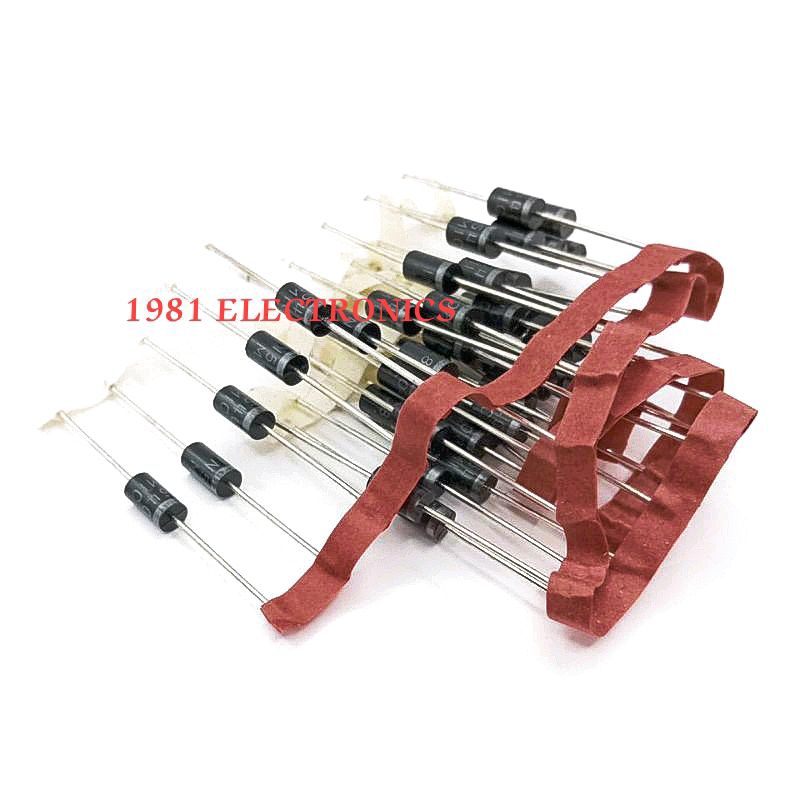 ราคาแพ็ค 100ตัว 👉👉 1N5408 IN5408 DIODE  RECTIFIER วงจรเรียงกระแส 3A 1000V ไดโอดเรียงกระแส 5408