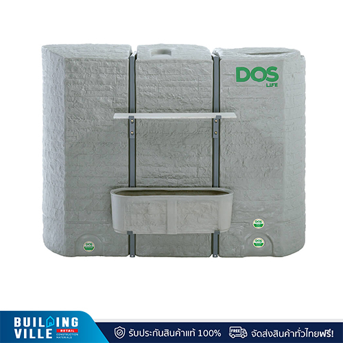 [ส่งฟรี!!]  DOS ถังเก็บน้ำบนดิน MONTBLANC DOS รุ่น HY-06/LG-900L/R สีไลท์เกรย์  900 ลิตร