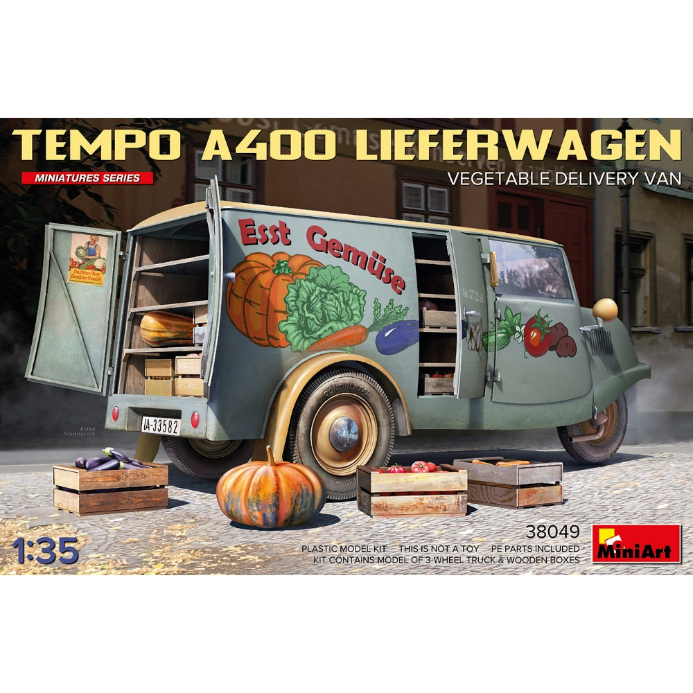 [MiniArt] 1/35 : Tempo A400 Lieferwagen. Vegetable Delivery Van [MI 38049]