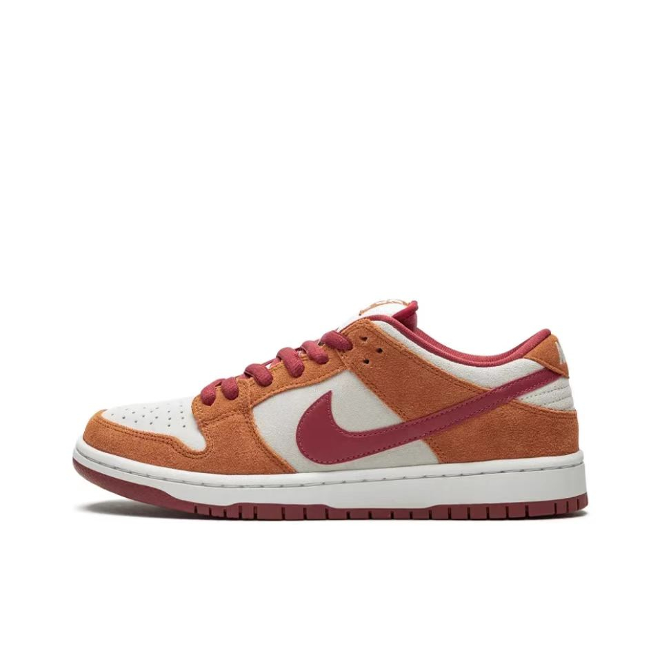 💕 พร้อมกล่อง 🍃Nike Dunk SB Low Pro RussetCedar BQ6817-202【ของแท้ 100%】