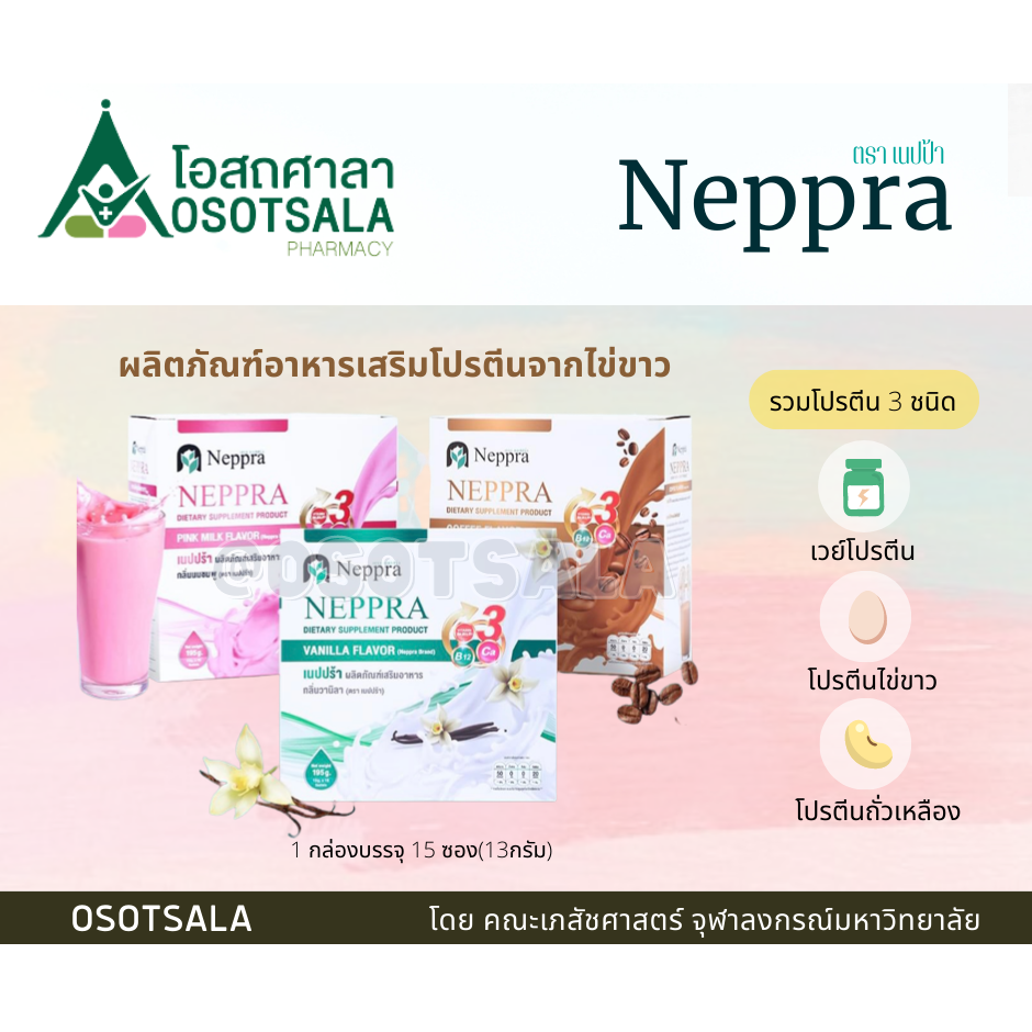 Neppra Dietary Supplement ผลิตภัณฑ์เสริมอาหาร เนปปร้า