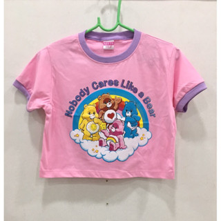 เสื้อครอป เสื้อยืดลายแคร์แบร์ หมีcarebears 🧸❤️🌈