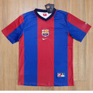 เสื้อบอลย้อนยุค ทีมบาร์เซโลน่า Barcelona ปี 1998/99 งานเกรด AAA Barcelona Retro 1998/99