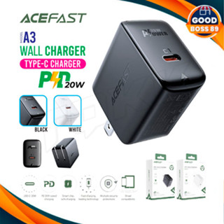 Acefast รุ่น A3 หัวชาร์จ ชาร์จเร็ว Fast Charge Wall Charger A3 PD3.0 20W (1xUSB-C) US