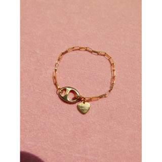 Valleydarley - สร้อยข้อมือโซ่ The Untitled 18k gold plated Chain Bracelet