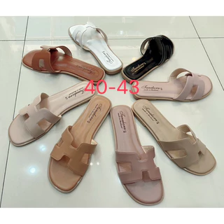 รองเท้าแตะ H"สีเยอะที่สุด" H Sandal แตะสวม H สุดClassic หนังนิ่ม