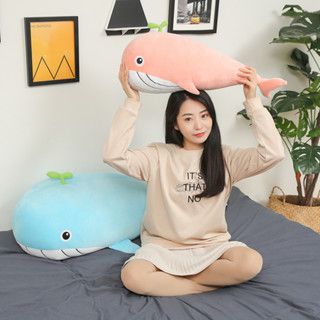 ตุ๊กตาปลาวาฬ Whale Plush ตุ๊กตากอด Soft Large -มีพร้อมส่ง-