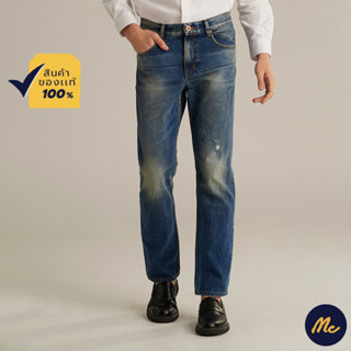 Mc JEANS กางเกงยีนส์ผู้ชาย ทรงกระบอกขาตรง (Straight) สียีนส์ฟอกอ่อน MAIZ188