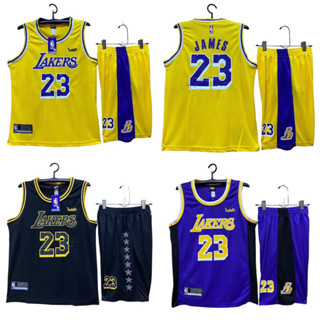 ชุดบาสงานป้ายNBA ทีมLakers เบอร์23 พร้อมส่ง