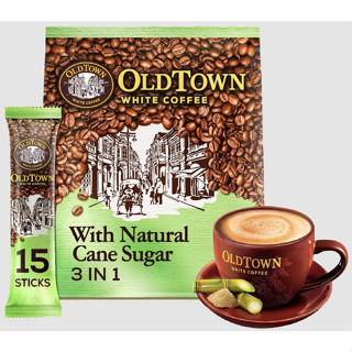 OLD TOWN White Coffee 3in1 Natural Cane Sugar 15 sticks x 36 g