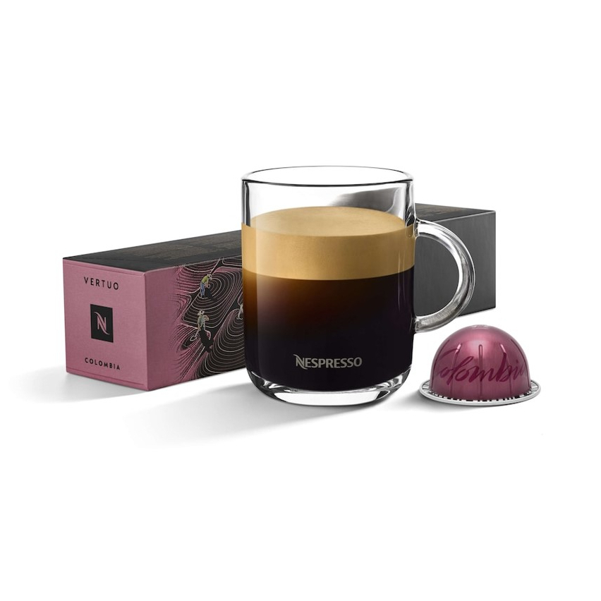 NESPRESSO Vertuo Master Origin COLOMBIA Coffee Capsule เนสเพรสโซ เวอทูโอ้ โคลัมเบีย กาแฟคั่วบด แคปซูล 10 Coffee Pods