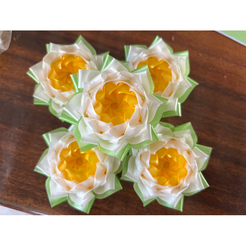 เหรียญโปรยทาน • ดอกบัว • ริบบิ้นเหรียญโปรยทาน | งานตัวเปล่า ( 50 ชิ้น) ช่อกฐิน ช่อผ้าป่า
