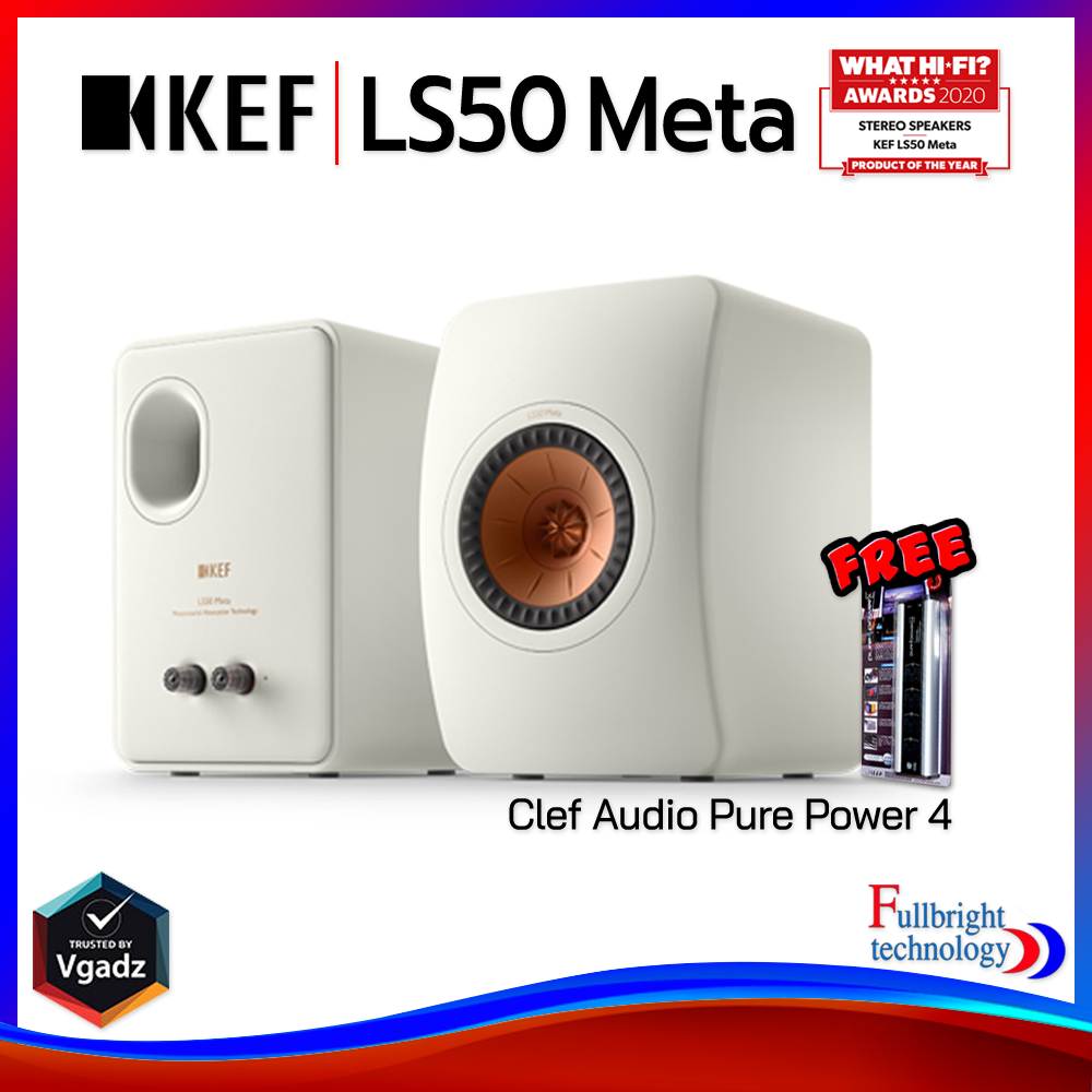KEF LS50 Meta (PAIR) Hi-Fi Speaker ลำโพงPassive ประกันศูนย์ 1 ปี (ราคาต่อคู่) แถมฟรีปลั๊กกรองไฟ Clef