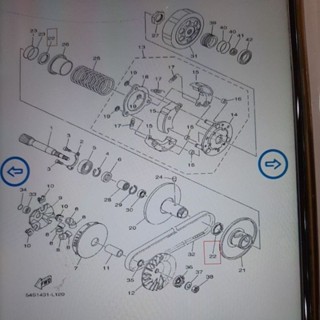 ซีลล้อขับสายพานหลัง.Mio-115i,Fino-115i,TTX.โอริง