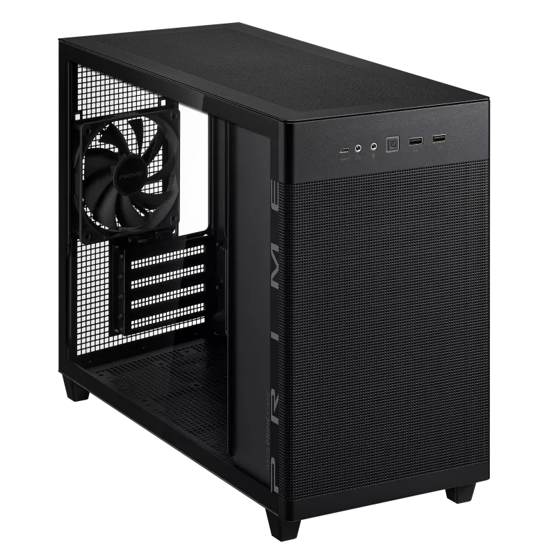 มีโค้ดลด20% ASUS PRIME AP201 Tempered Glass BLACK EDITION Micro-ATX Matx