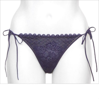 Annebra กางเกงใน ทรงบิกีนี่ ผ้าลูกไม้ Bikini Panty รุ่น AU3-842 สีม่วง, สีส้มอ่อน