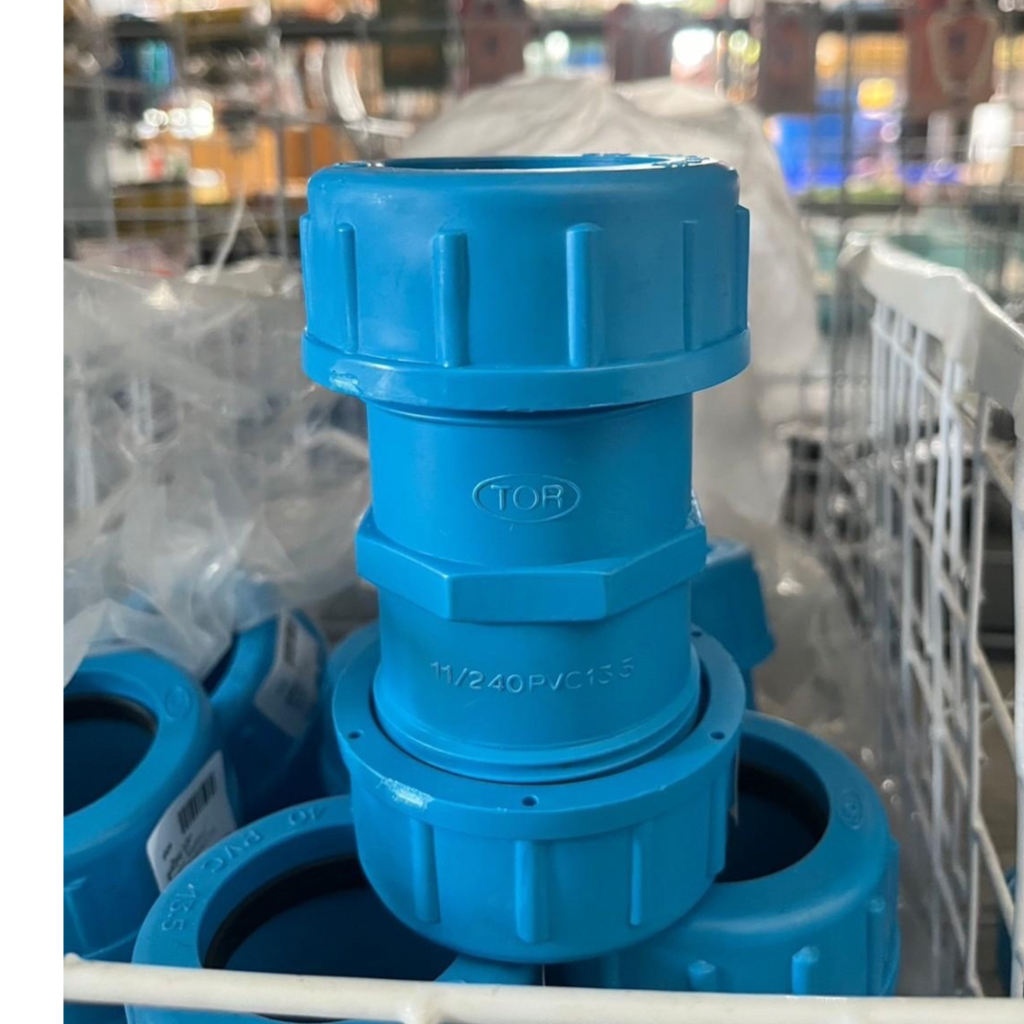 ข้อต่อยูเนี่ยน ยูเนี่ยน PVC 1/2" (4หุน) 3/4" (6หุน) 1นิ้ว 1.5นิ้ว 2นิ้ว อุปกรณ์ท่อ ยูเนี่ยนซีลยาง