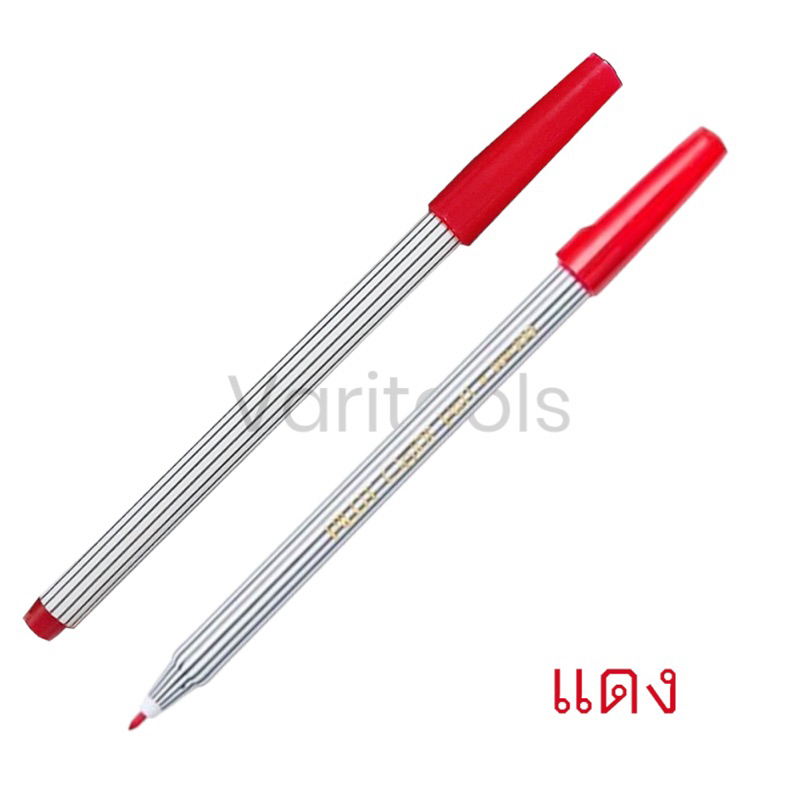 Pilot  [ยกกล่อง 12  แท่ง] ปากกาเมจิกหัวเดียว PILOT รุ่น SDR-200 สีดำ แดง น้ำเงิน