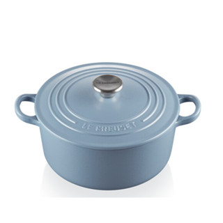 หม้อเหล็กหล่อทรงกลม ขนาด 24cm สีน้ำเงิน ROUND CASSEROLE 24CM MINERAL BLUE