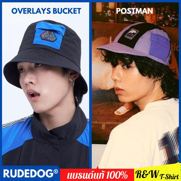 RUDEDOG ORIGINAL หมวก 2 รุ่น​ 2 สไตล์ | OVERLAYS BUCKET & POSTMAN