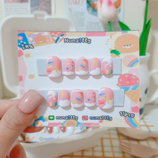 เล็บเจล เพ้ท์สี น่านักมากก แถมฟรี!! อุปกรณ์ครบชุด เล็บปลอม เล็บสั่งทำ พร้อมติด