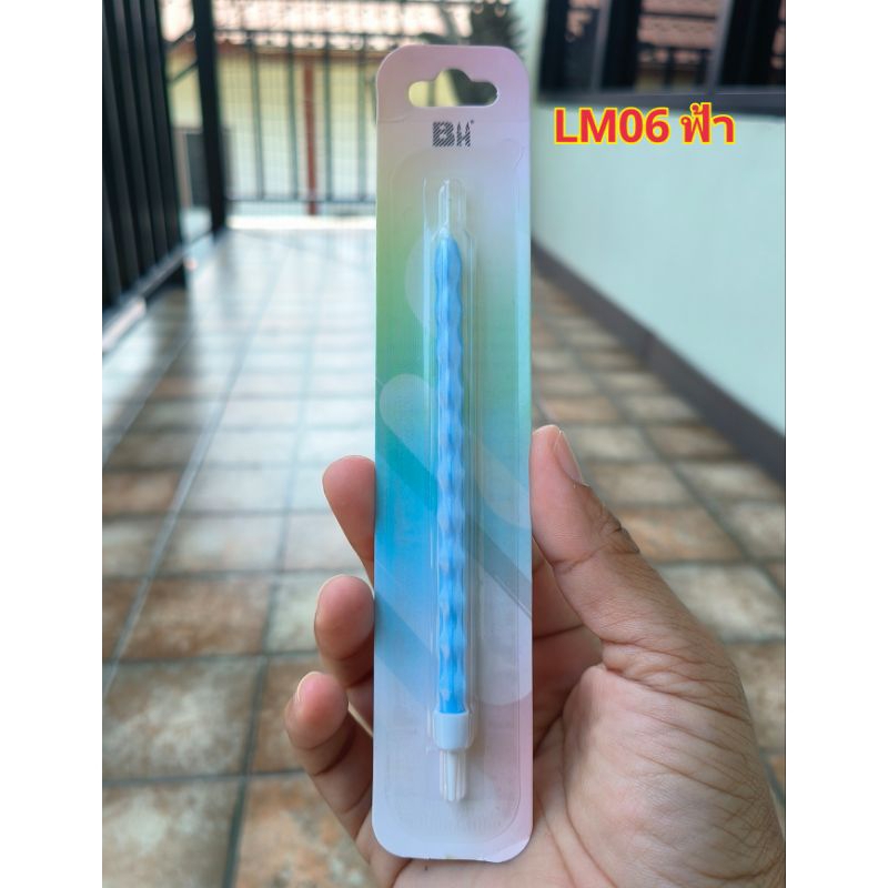 เทียนวันเกิดสีมุกเมทัลลิค LM06 (1ชิ้น/กล่อง)พร้อมส่ง