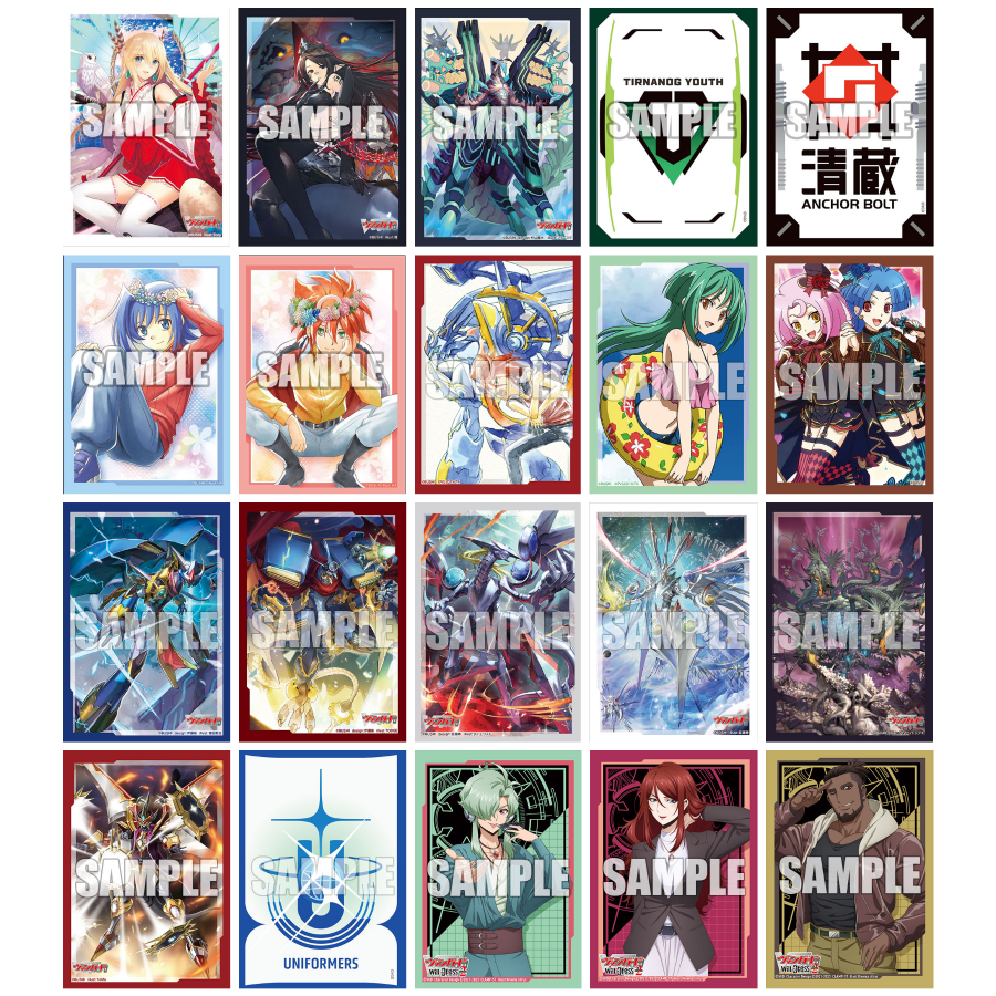 เศษสลีฟ Bushiroad Sleeve Mini Cardfight!! Vanguard 1 : Yu-Yu, Aichi, Chrono, Rummy, Sophie, UNIFORME