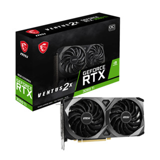 VGA (การ์ดแสดงผล) MSI GeForce RTX 3060 Ti VENTUS 2X 8GD6X OC [LHR] ประกัน 3 ปี