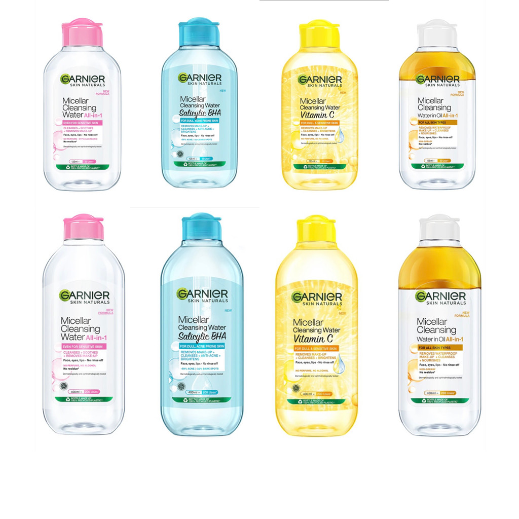 การ์นิเย่ ไมเซล่าฝาชมพู คลีนซิ่ง วอเตอร์  125 ml/400 ml/Garnier การ์นิเย่ ไมเซล่า คลีนซิ่ง วอเตอร์ เ
