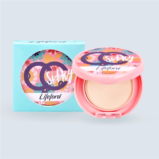 Lifeford CC Silky Powder SPF40 (3.5g)แป้ง CC เนื้อเนียนละเอียด ปกปิดอําพราง จุดด่างดํา SPF40