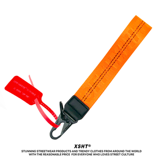 (พร้อมส่ง) พวงกุญแจ Off-White สีส้ม