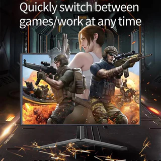 จอคอมพิวเตอร์ 17-24 นิ้วจอคอมพิวเตอร์ 180HZ ขนาดคอมพิวเตอร์ Gaming monitor 75Hz 2ms HDMI VGA 27 นิ้ว 1920x1080P 27 นิ้ว 2K