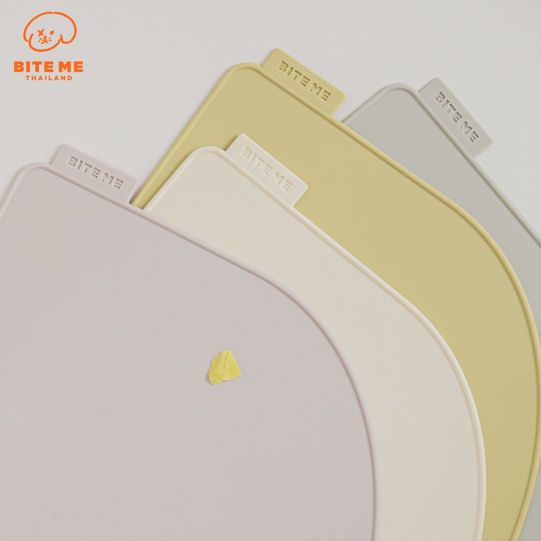 Bite Me Silicone Dish Mat แผ่นรองจานซิลิโคน สำหรับสุนัข สินค้านำเข้าจากประเทศเกาหลี 🇰🇷