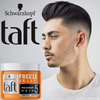 Schwarzkopf Taft Freeze Jelly Maximum Hold5 200ml ผลิตภัณฑ์จัดแต่งทรงผมสูตรพิเศษเพื่อผมอยู่ทรงเป็นธรรมชาติ