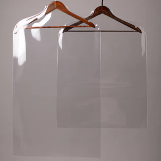 (แพ็ค10ชิ้น)ถุงคลุมเสื้อเกรดพรีเมี่ยมแบบใส วัสดุPVC ถุงคลุมเสื้อหนาพิเศษ