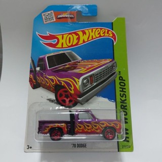 รถเหล็ก Hotwheels 78 DODGE ลายไฟ (ib40)