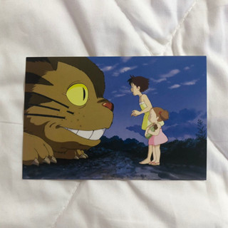 ghibli my neighbor totoro postcard โปสการ์ดแมวรถบัส