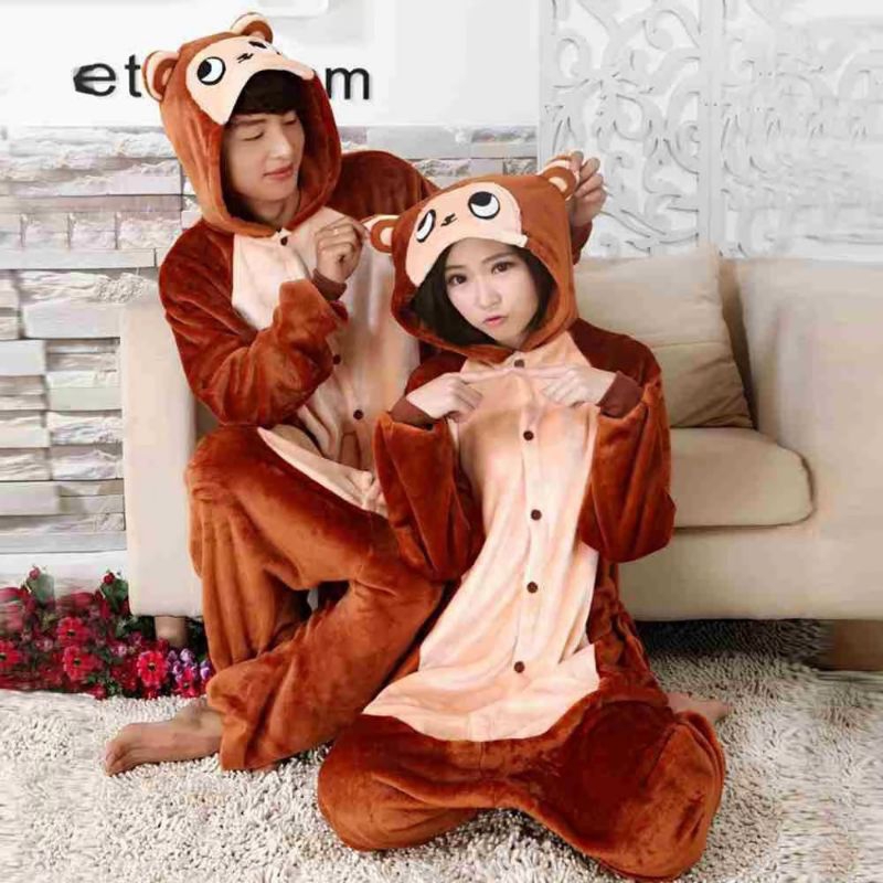 ชุดมาสคอต ลิงน้ำตาลเข้ม พร้อมส่ง