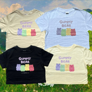 เสื้อครอป Baby Crop [Gummy Bear🧸] 34-35”