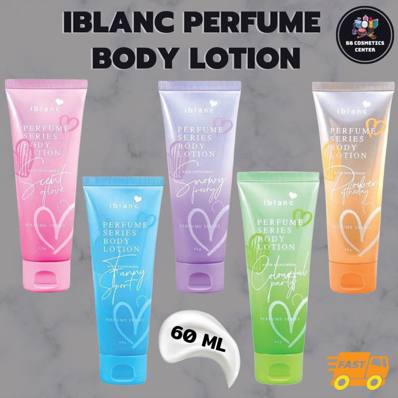ไอ บลองก์ เพอร์ฟูม บอดี้ โลชั่น โลชั่นน้ำหอม 60 มล. Iblanc​ Perfume​ Series Body​ Lotion​ With​ Suns