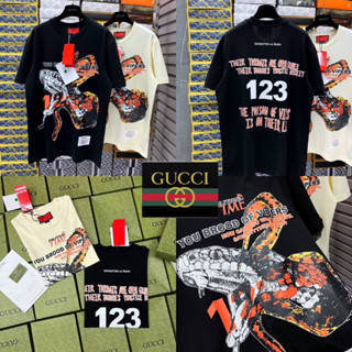 เสื้อยืด Gucci 🐍 Hiend 1:1 Cotton 💯 เสื้อยืดแบรนด์เนม