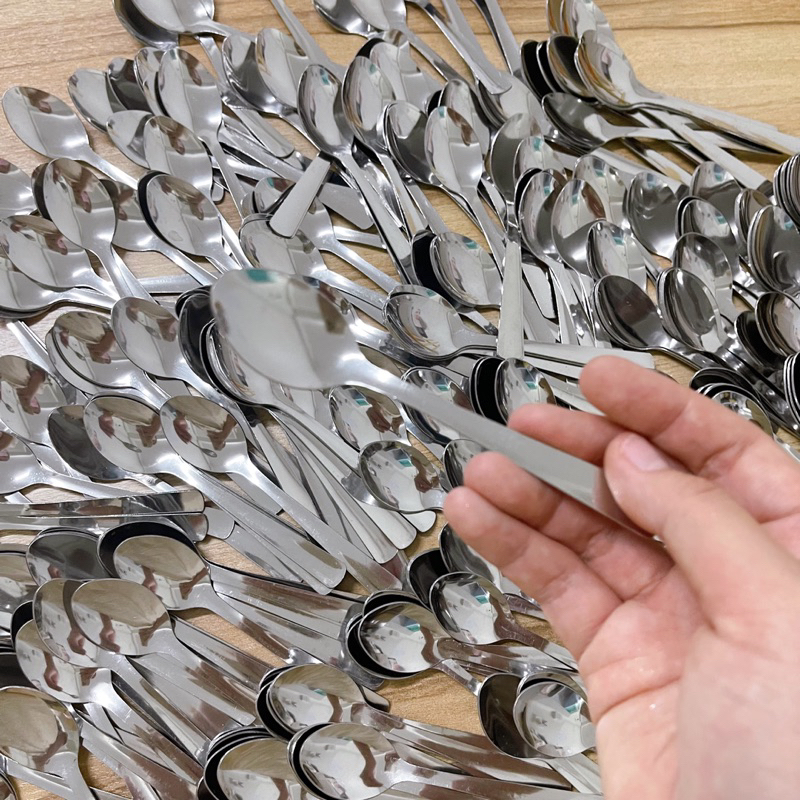 พร้อมส่ง  ช้อน ช้อนกาแฟ วัสดุเป็นสแตนเลส ช้อนน่ารัก ช้อนสแตนเลส stanless ช้อนชา Tea spoon / Coffee spoon ช้อนน้ำจิ้ม