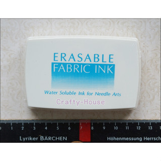 **Tsukineko** Erasable Fabric Ink หมึกปั๊มผ้าแบบลบได้ สีฟ้า สำหรับงานปัก / งานวาด **พร้อมส่ง