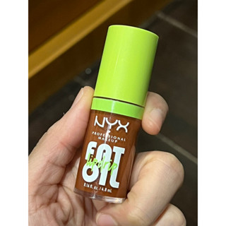 ส่งต่อ NY X fat oil lip drip ปาดลองสี 1 ครั้ง