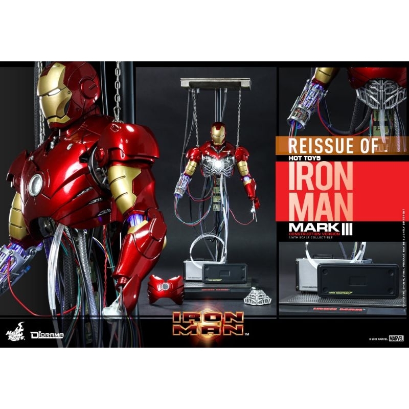 Hot Toys DS003 1/6 Iron Man - Mark III (Construction Version)